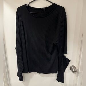 Black Long Sleeve with Elbow Cutouts